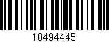 Código de barras (EAN, GTIN, SKU, ISBN): '10494445'