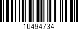 Código de barras (EAN, GTIN, SKU, ISBN): '10494734'