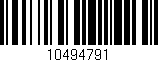 Código de barras (EAN, GTIN, SKU, ISBN): '10494791'