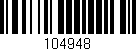 Código de barras (EAN, GTIN, SKU, ISBN): '104948'