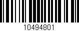 Código de barras (EAN, GTIN, SKU, ISBN): '10494801'