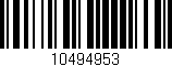 Código de barras (EAN, GTIN, SKU, ISBN): '10494953'