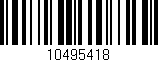 Código de barras (EAN, GTIN, SKU, ISBN): '10495418'