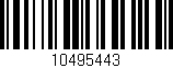 Código de barras (EAN, GTIN, SKU, ISBN): '10495443'