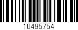 Código de barras (EAN, GTIN, SKU, ISBN): '10495754'