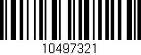 Código de barras (EAN, GTIN, SKU, ISBN): '10497321'
