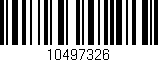 Código de barras (EAN, GTIN, SKU, ISBN): '10497326'
