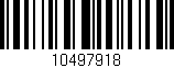 Código de barras (EAN, GTIN, SKU, ISBN): '10497918'
