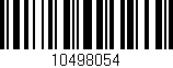 Código de barras (EAN, GTIN, SKU, ISBN): '10498054'