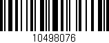Código de barras (EAN, GTIN, SKU, ISBN): '10498076'