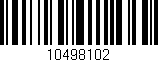 Código de barras (EAN, GTIN, SKU, ISBN): '10498102'