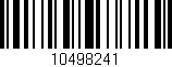 Código de barras (EAN, GTIN, SKU, ISBN): '10498241'