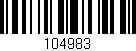 Código de barras (EAN, GTIN, SKU, ISBN): '104983'