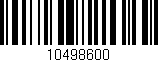Código de barras (EAN, GTIN, SKU, ISBN): '10498600'