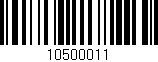 Código de barras (EAN, GTIN, SKU, ISBN): '10500011'