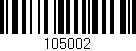 Código de barras (EAN, GTIN, SKU, ISBN): '105002'
