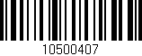 Código de barras (EAN, GTIN, SKU, ISBN): '10500407'
