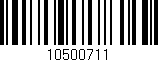 Código de barras (EAN, GTIN, SKU, ISBN): '10500711'