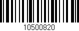 Código de barras (EAN, GTIN, SKU, ISBN): '10500820'