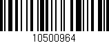 Código de barras (EAN, GTIN, SKU, ISBN): '10500964'