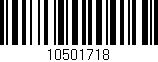 Código de barras (EAN, GTIN, SKU, ISBN): '10501718'
