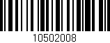 Código de barras (EAN, GTIN, SKU, ISBN): '10502008'