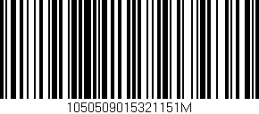 Código de barras (EAN, GTIN, SKU, ISBN): '1050509015321151M'