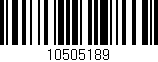 Código de barras (EAN, GTIN, SKU, ISBN): '10505189'