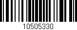 Código de barras (EAN, GTIN, SKU, ISBN): '10505330'