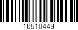 Código de barras (EAN, GTIN, SKU, ISBN): '10510449'