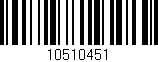 Código de barras (EAN, GTIN, SKU, ISBN): '10510451'