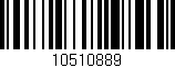 Código de barras (EAN, GTIN, SKU, ISBN): '10510889'