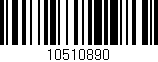 Código de barras (EAN, GTIN, SKU, ISBN): '10510890'
