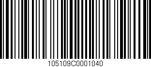 Código de barras (EAN, GTIN, SKU, ISBN): '105109C0001040'