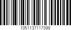 Código de barras (EAN, GTIN, SKU, ISBN): '1051137117399'