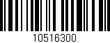 Código de barras (EAN, GTIN, SKU, ISBN): '10516300'