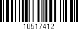 Código de barras (EAN, GTIN, SKU, ISBN): '10517412'