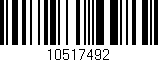 Código de barras (EAN, GTIN, SKU, ISBN): '10517492'