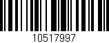 Código de barras (EAN, GTIN, SKU, ISBN): '10517997'