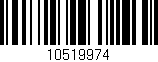 Código de barras (EAN, GTIN, SKU, ISBN): '10519974'