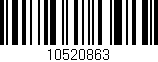 Código de barras (EAN, GTIN, SKU, ISBN): '10520863'