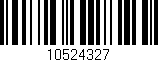 Código de barras (EAN, GTIN, SKU, ISBN): '10524327'