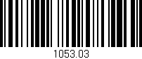 Código de barras (EAN, GTIN, SKU, ISBN): '1053.03'
