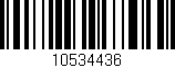 Código de barras (EAN, GTIN, SKU, ISBN): '10534436'