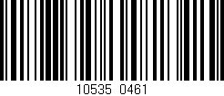 Código de barras (EAN, GTIN, SKU, ISBN): '10535/0461'