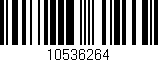 Código de barras (EAN, GTIN, SKU, ISBN): '10536264'