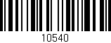 Código de barras (EAN, GTIN, SKU, ISBN): '10540'