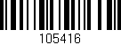 Código de barras (EAN, GTIN, SKU, ISBN): '105416'