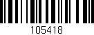 Código de barras (EAN, GTIN, SKU, ISBN): '105418'