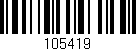 Código de barras (EAN, GTIN, SKU, ISBN): '105419'